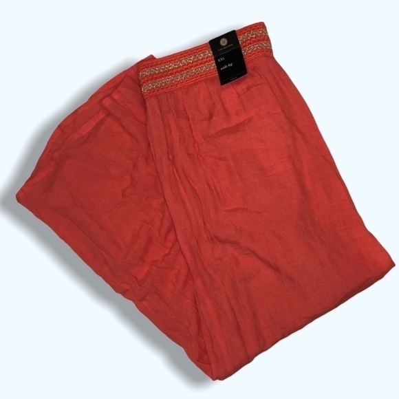 NWT JM Collection Wide Leg Tangerine Pant Sz XXL - Picture 1 of 6